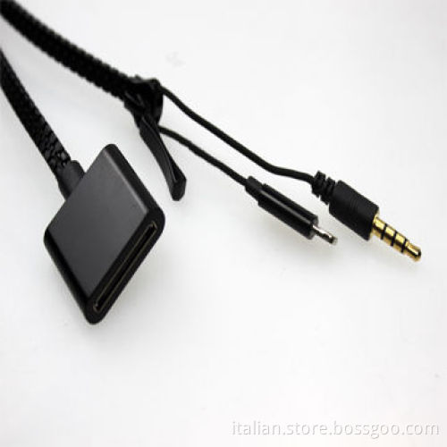 2-in-1 Multifunctional Zipper USB Charging & Data Cable for iPhone 30-pin/Micro 5 Pins